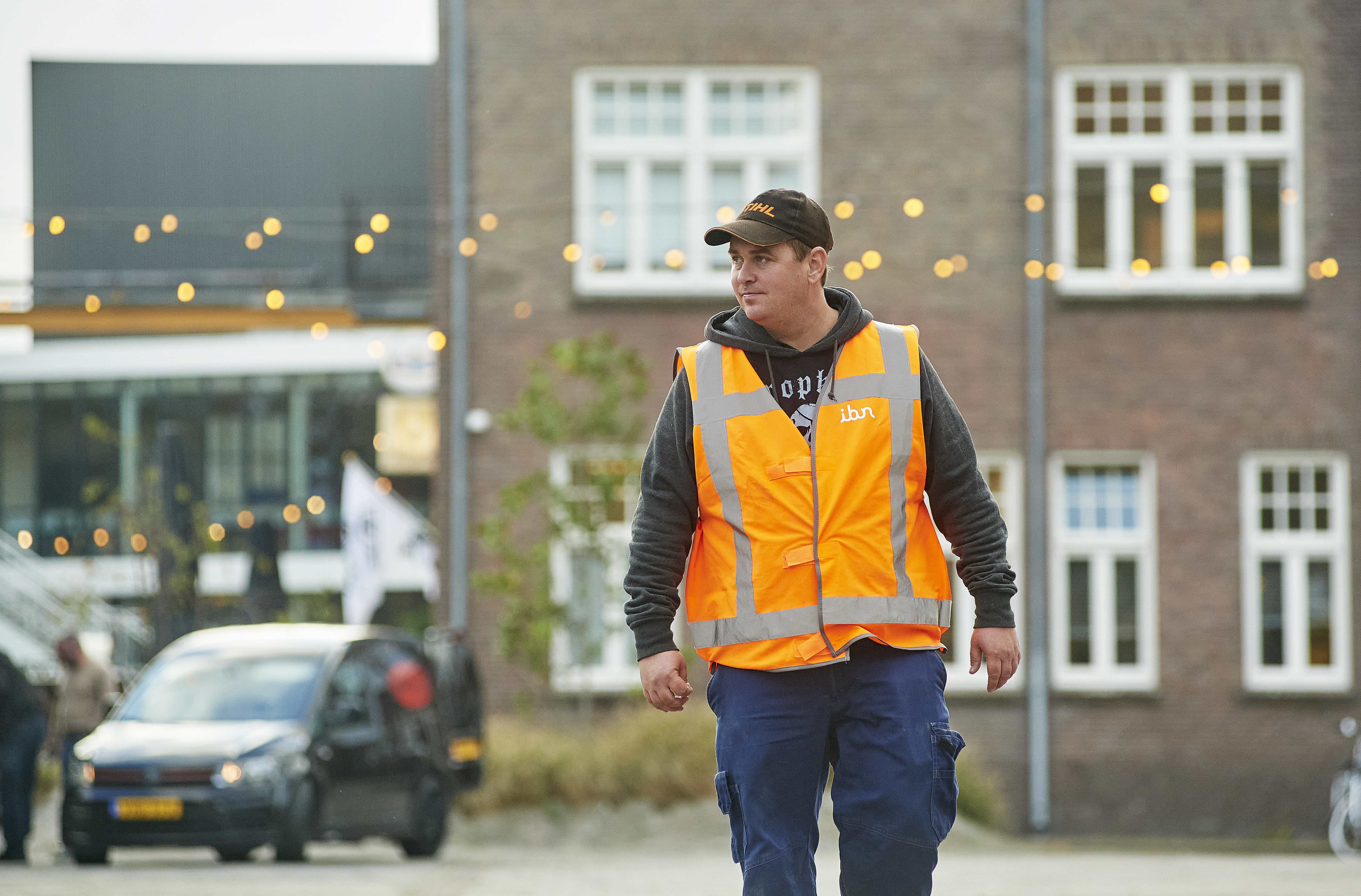 Kevin op het terrein van de Noordkade