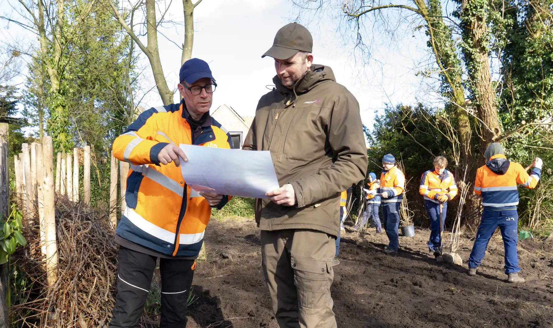 Stein en Jeroen in overleg