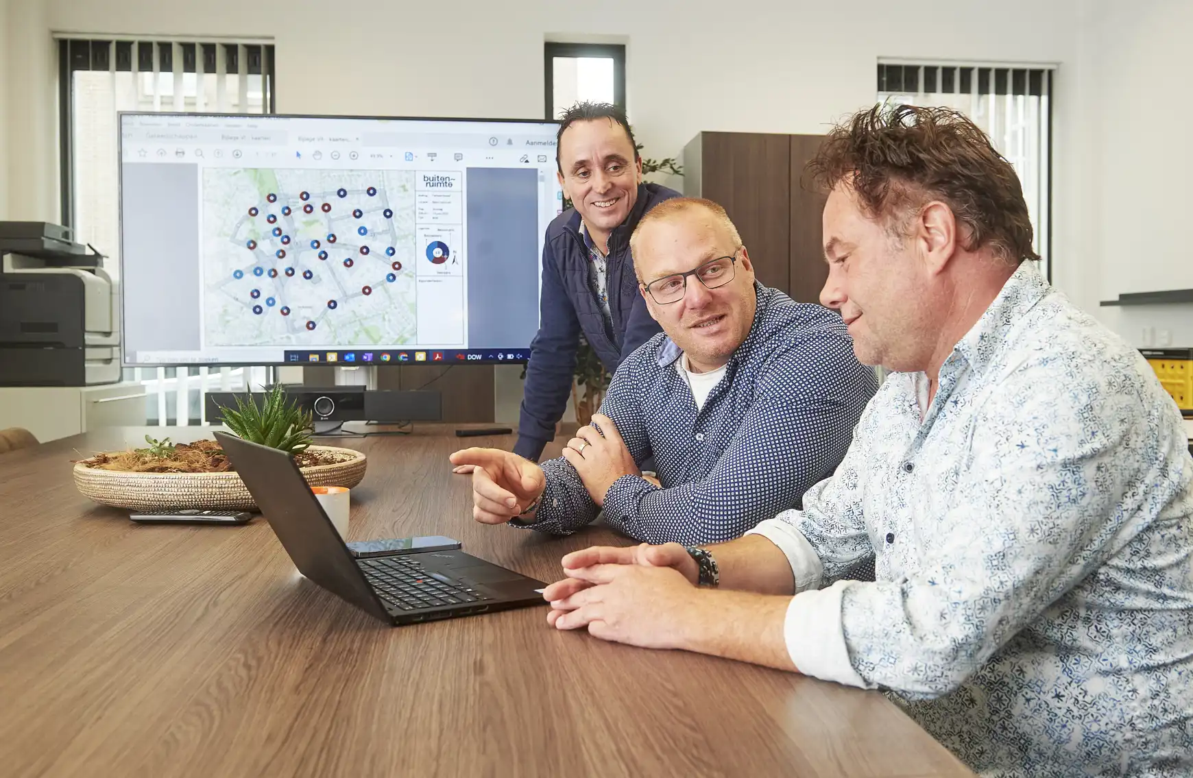 Van links naar rechts: Marcel van Ras, Rob van der Geld en Louis Kahlert