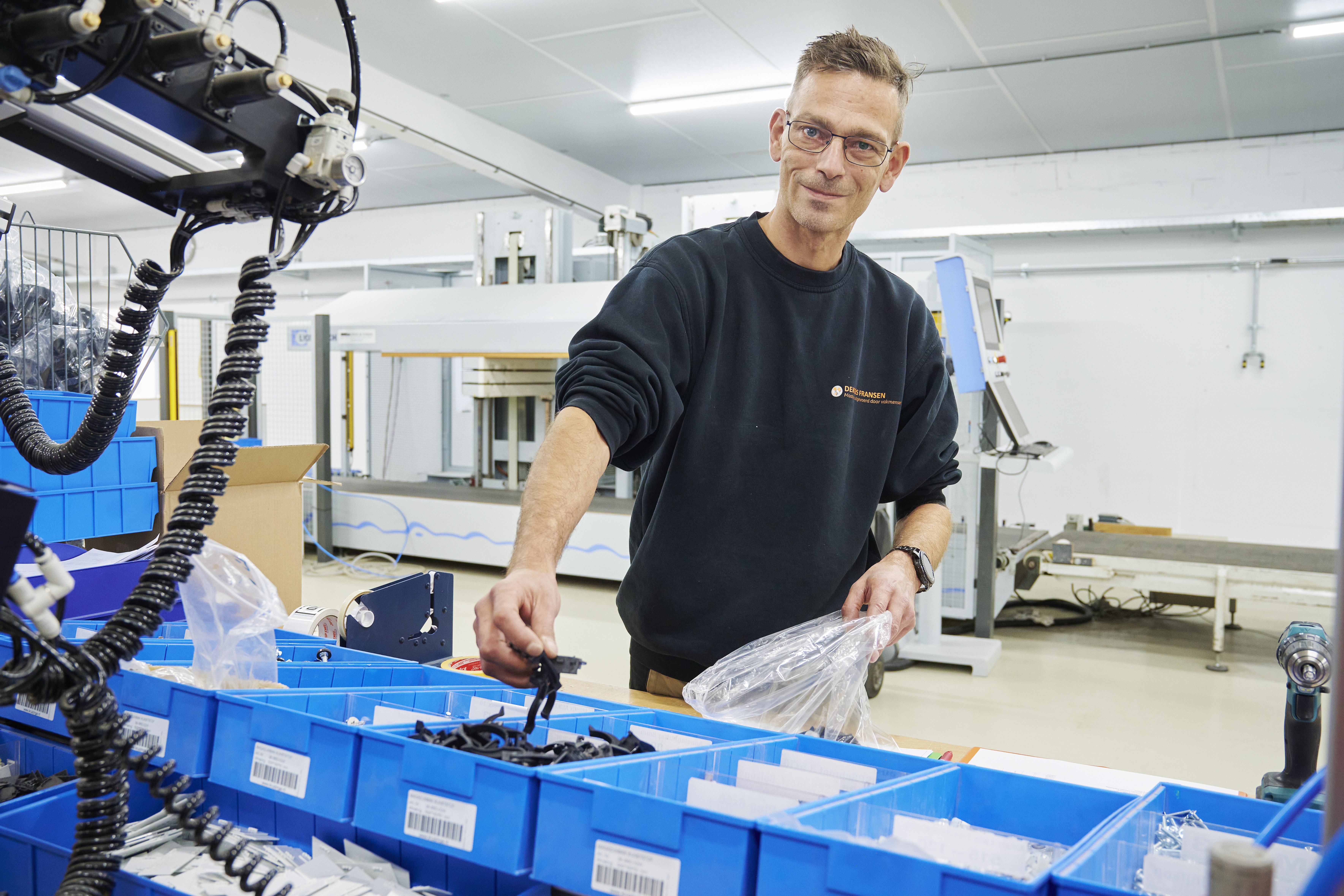 Barry op zijn werkplek bij Dekkers Fransen Keuken- en Interieurbouw