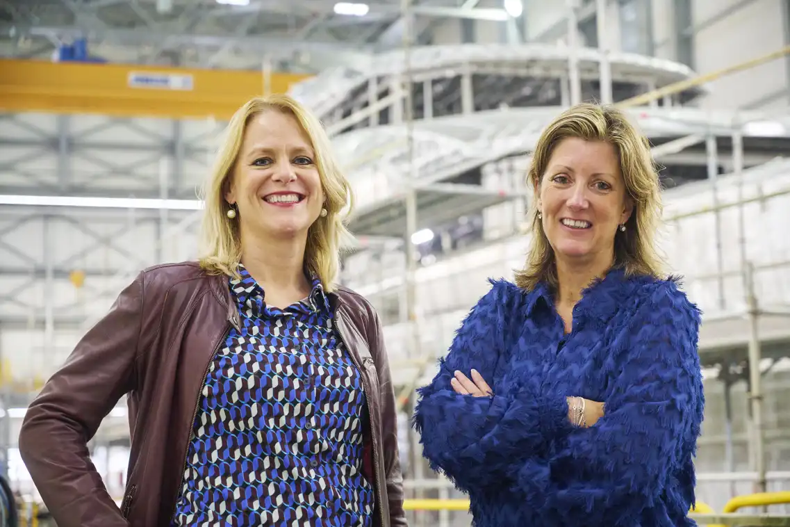 Hanneke, accountmanager IBN en Maike Manager Human Resources, Heesen Yachts