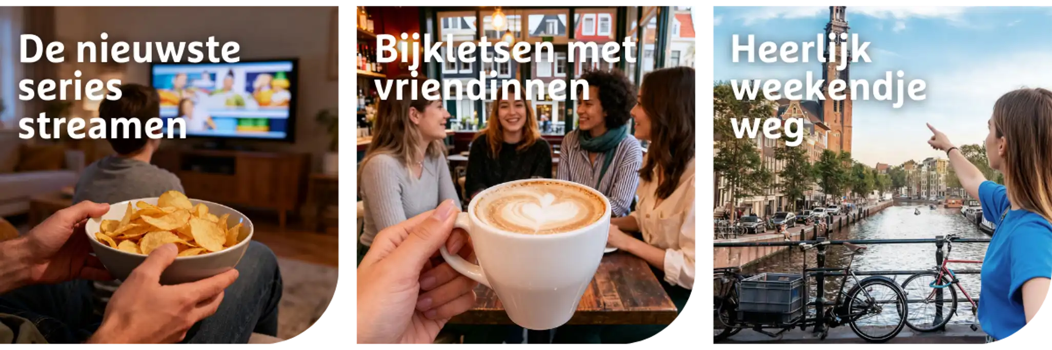 Met werk is meer mogelijk, zoals de nieuwste series streamen, koffie drinken met vriendinnen in een café of een weekendje weg