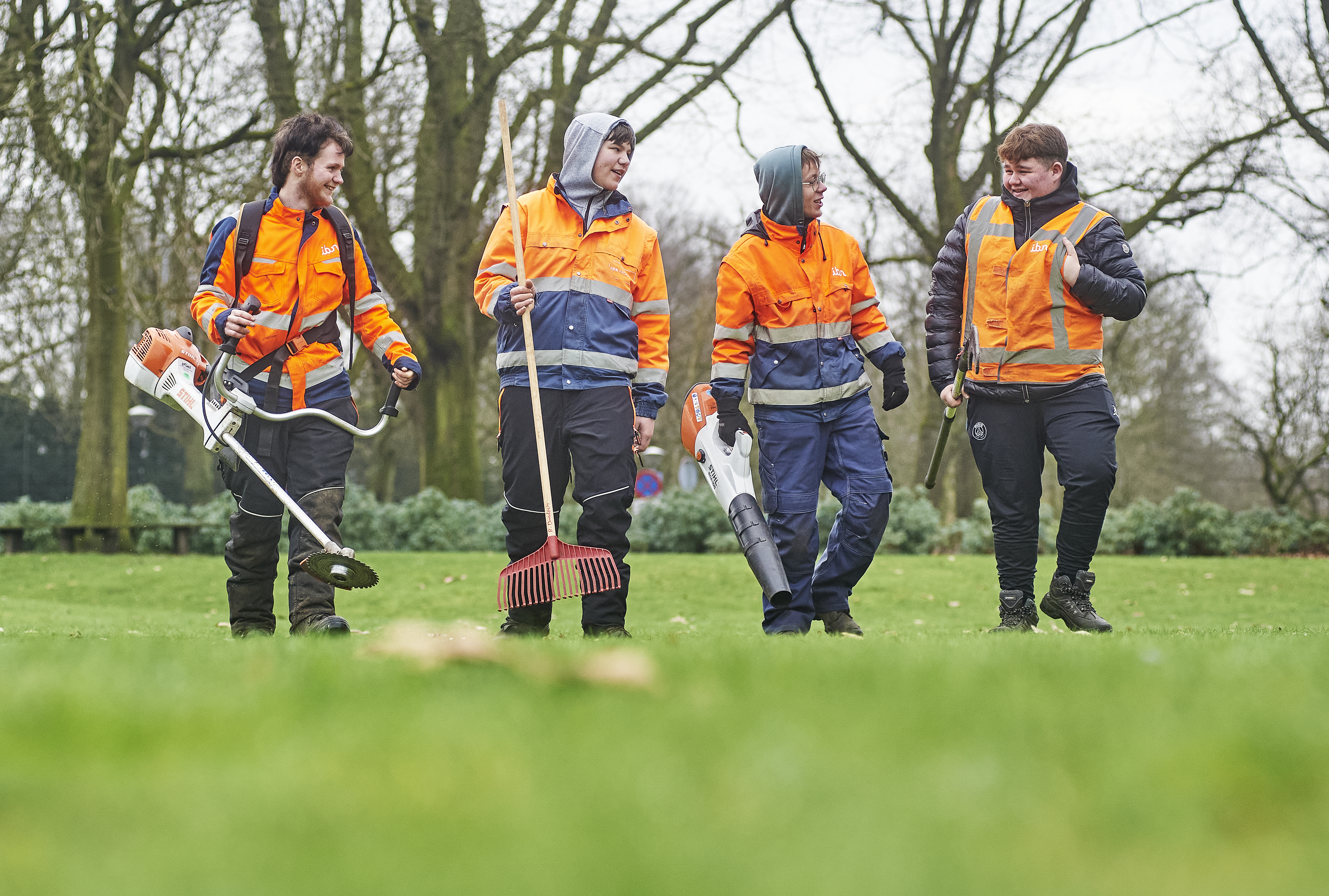 Dave vertelt als jongeren over zijn traject naar groenmedewerker bij IBN