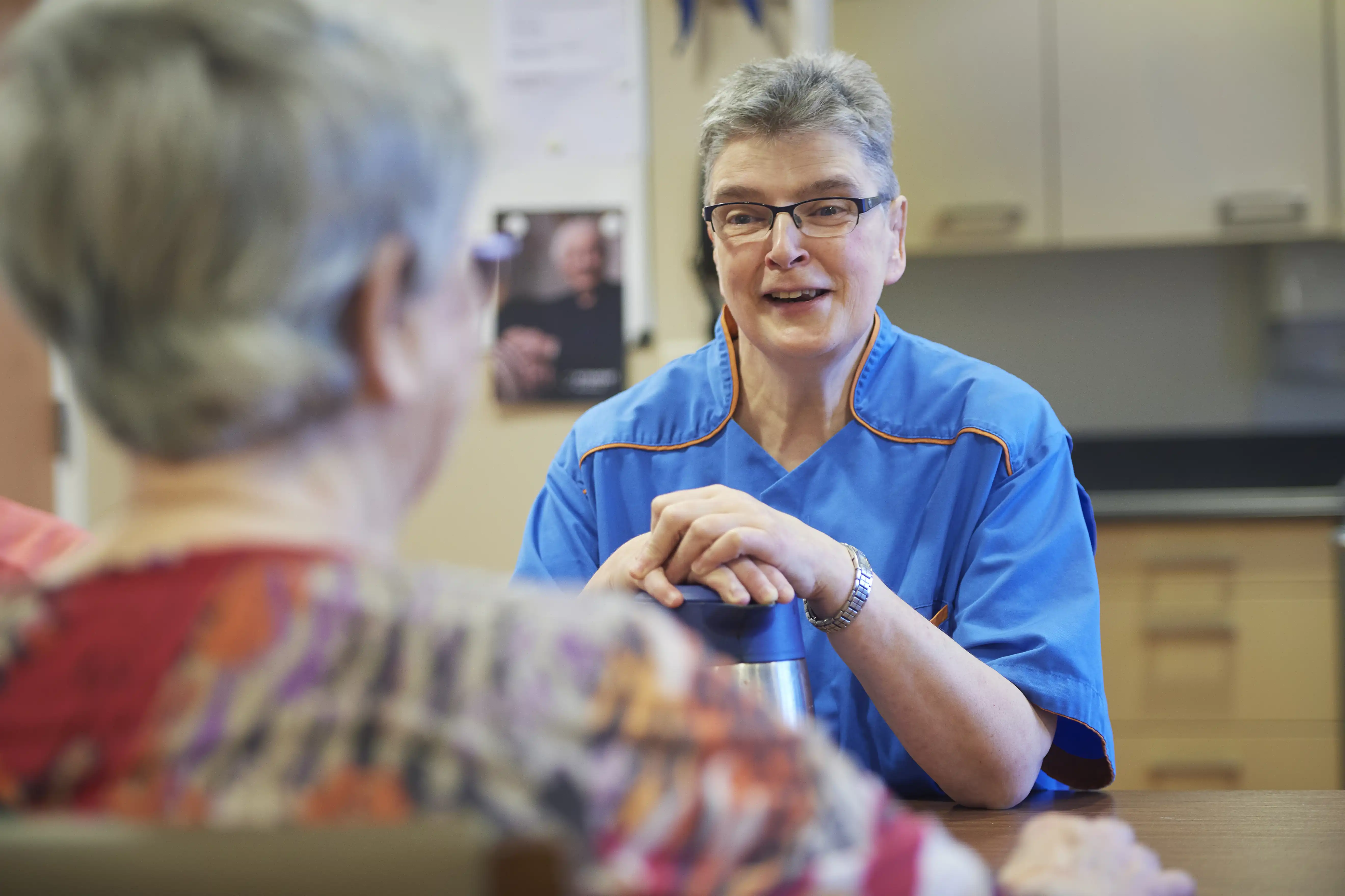 Ellen op haar werkplek