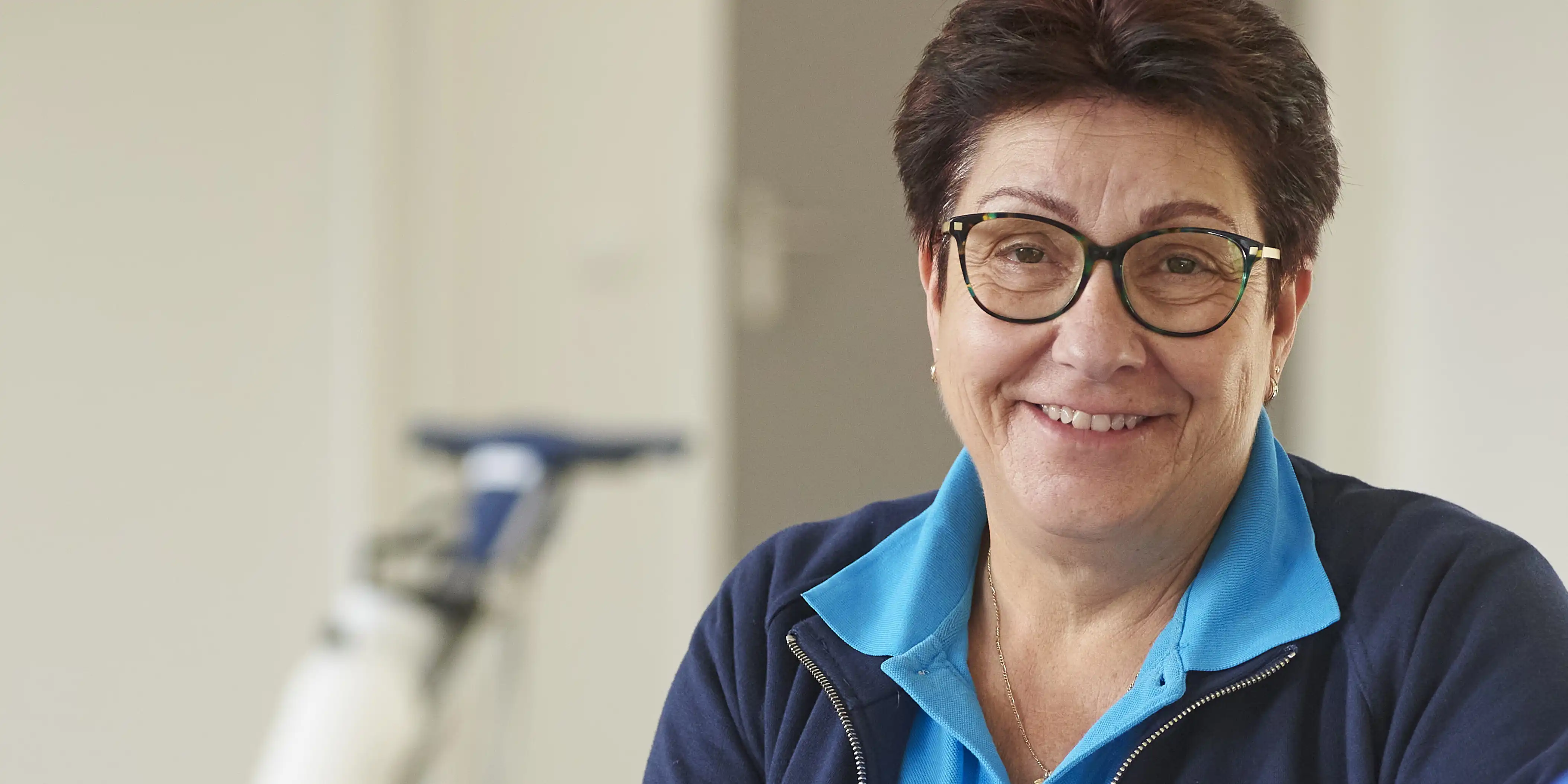 Marij werkt als docent bij het schoonmaakhuis van IBN