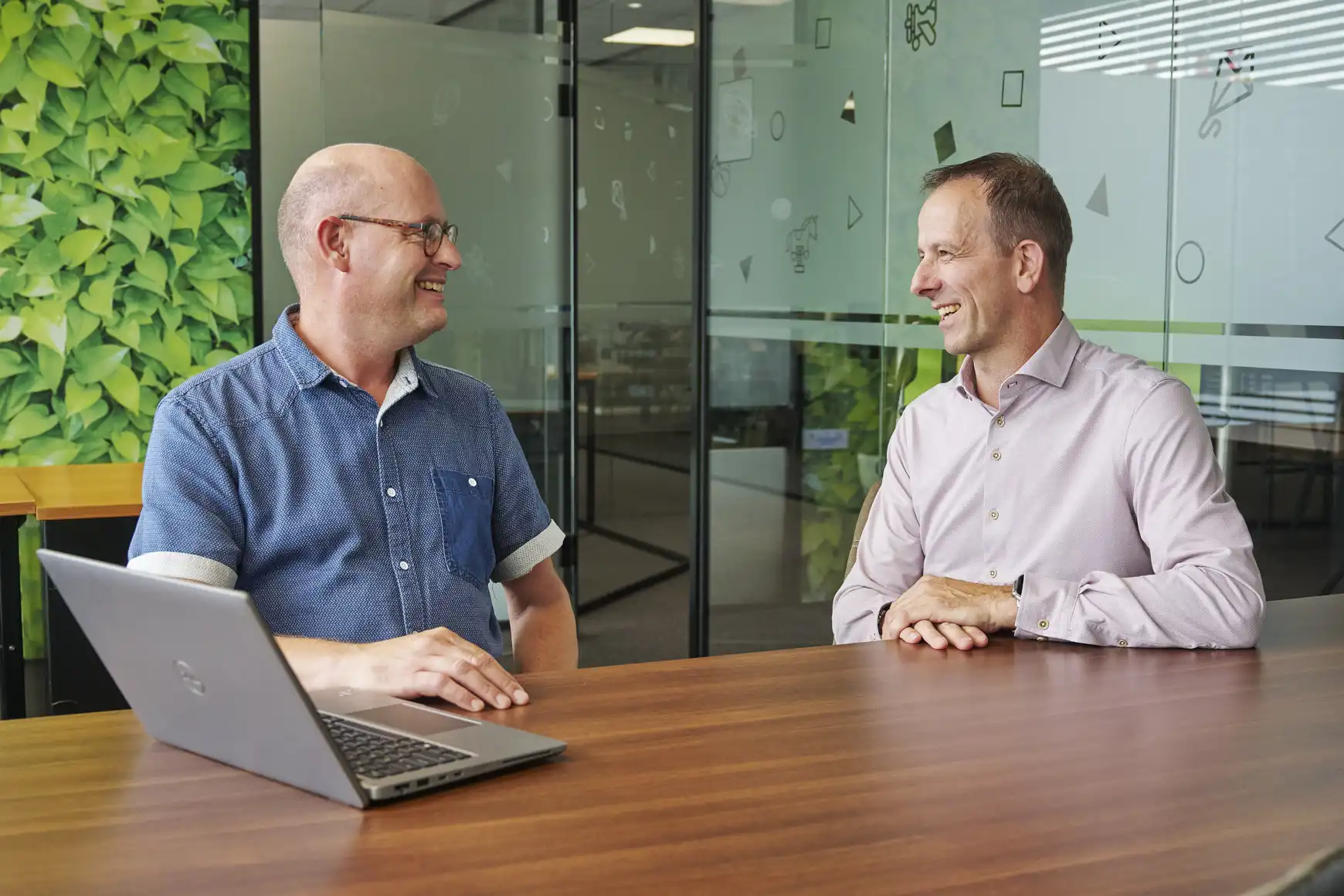 Rico Willems, trajectregisseur bij IBN en Emiel Hermens, directeur Proludic