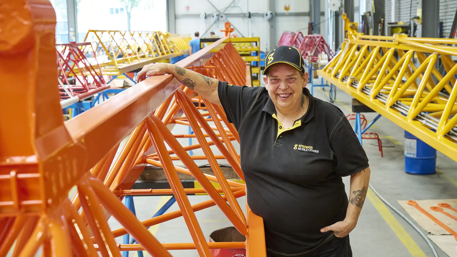 Anita aan het werk in een groepsdetachering bij Spierings