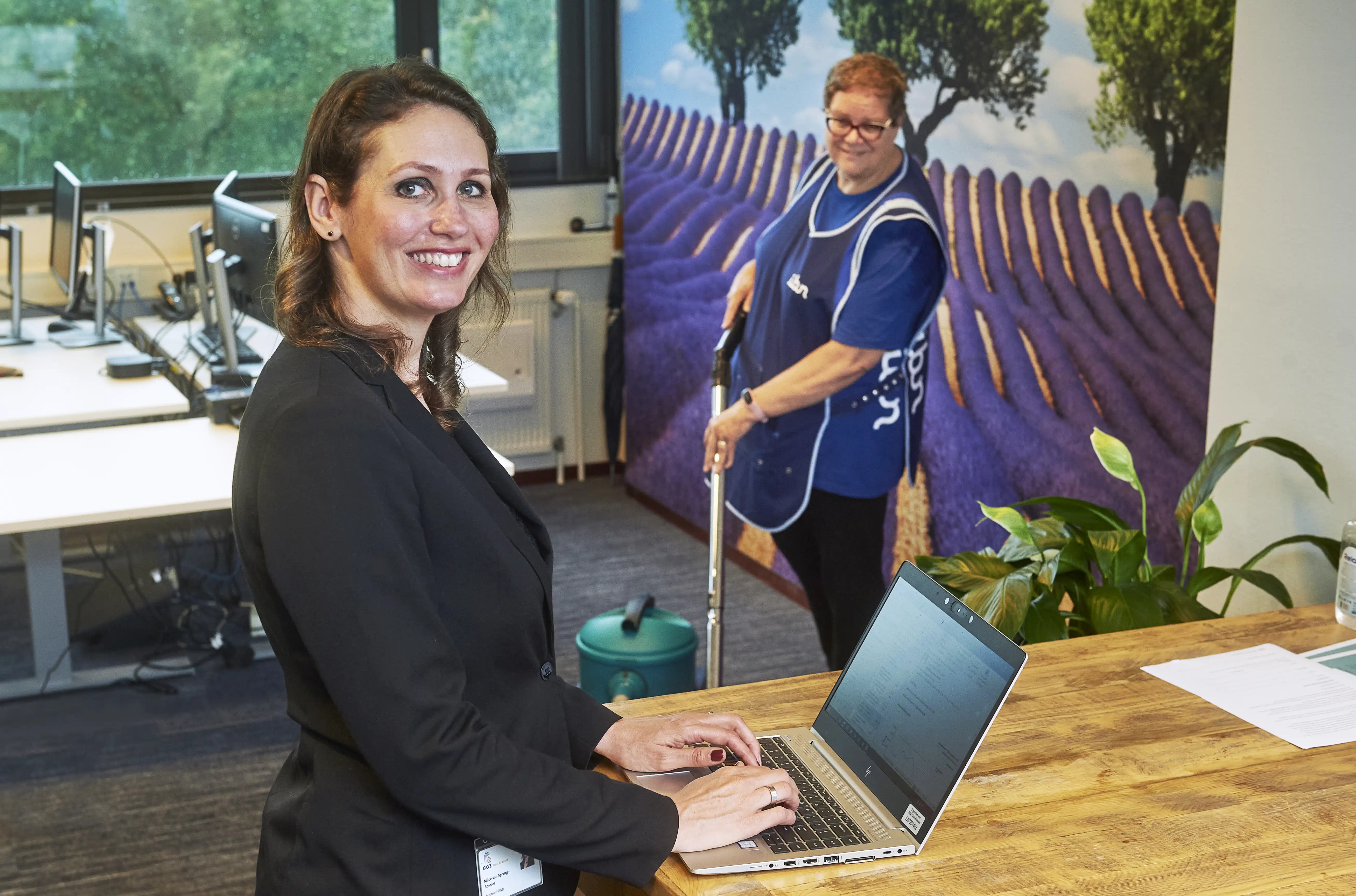 Miloe van Sprang en Elly Brouwers