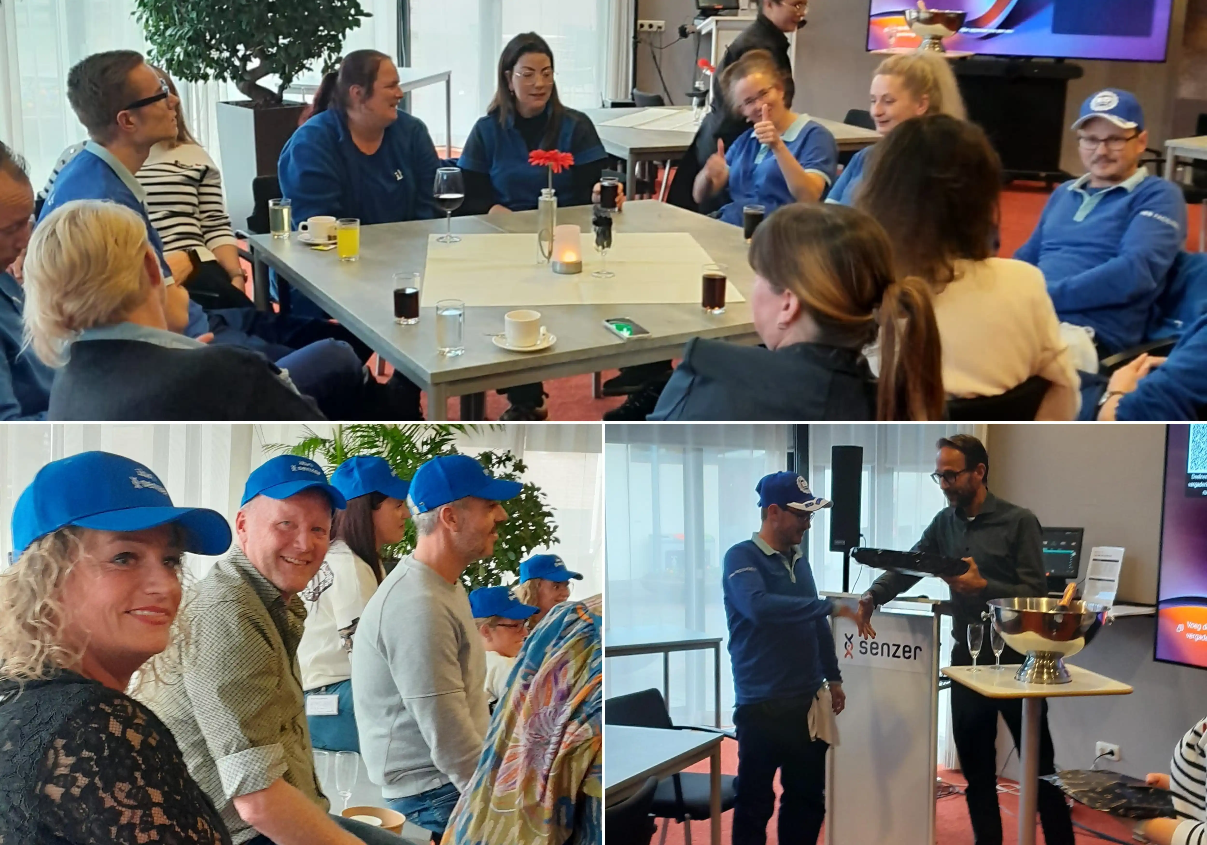 Collage foto's van de jubileum viering 15 jaar samenwerking