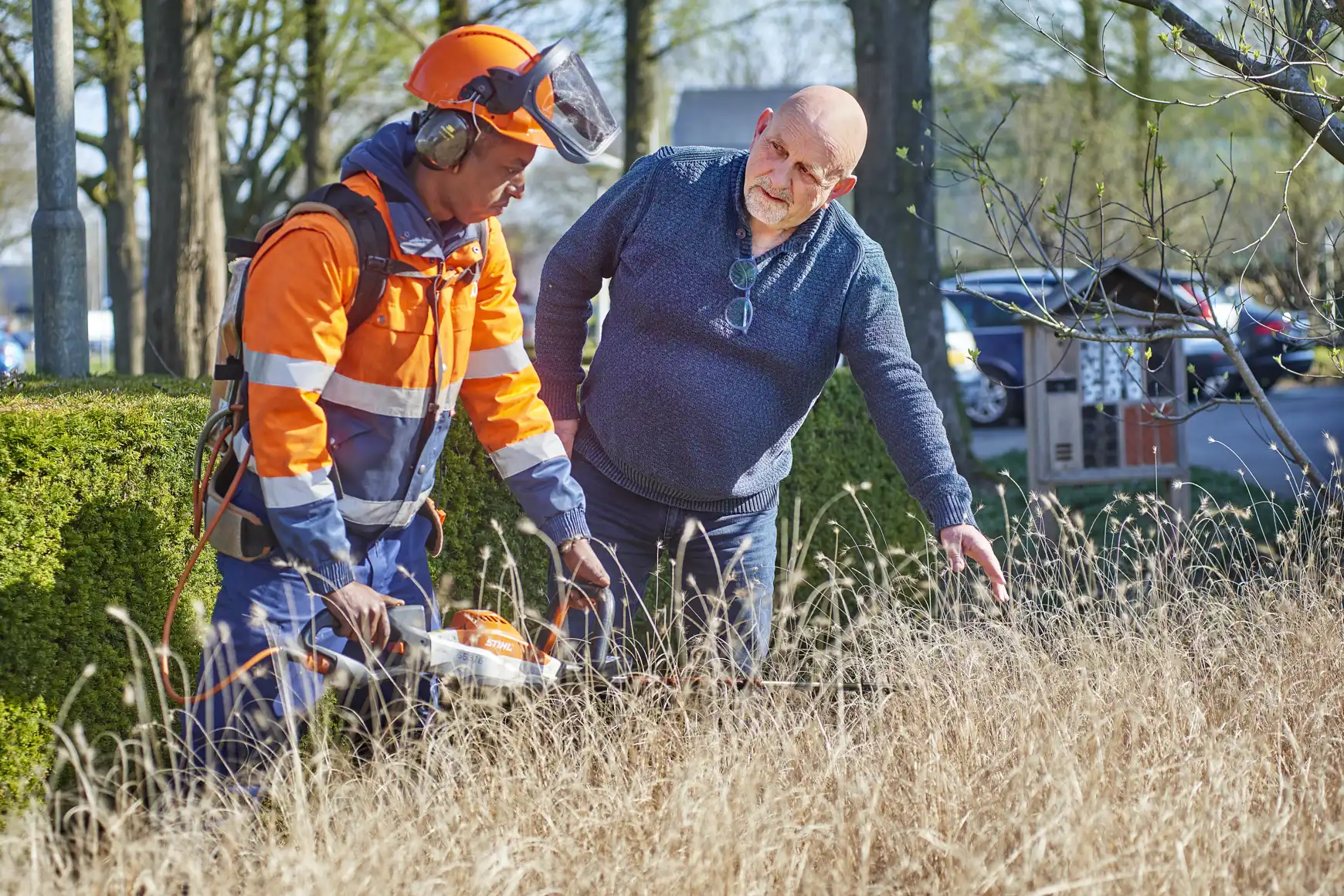 Sakariye samen met projectleider René