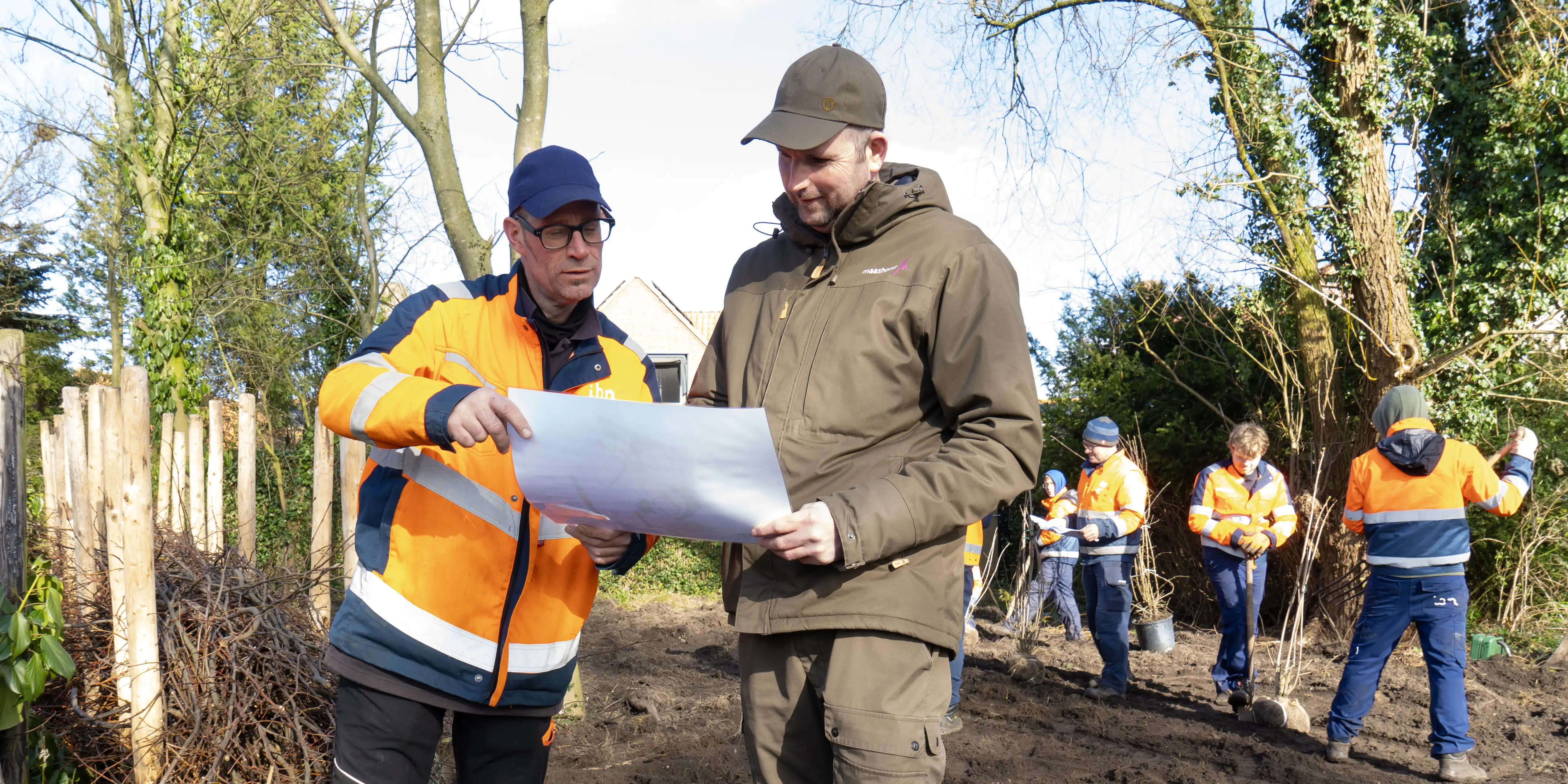Stein en Jeroen in overleg